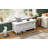 Classic Shoe Bench With Cushion And Three Drawers, Fluted Entryway Bench With Storage For Living Room, Entryway, And Hallways (Light Gray-1028567107