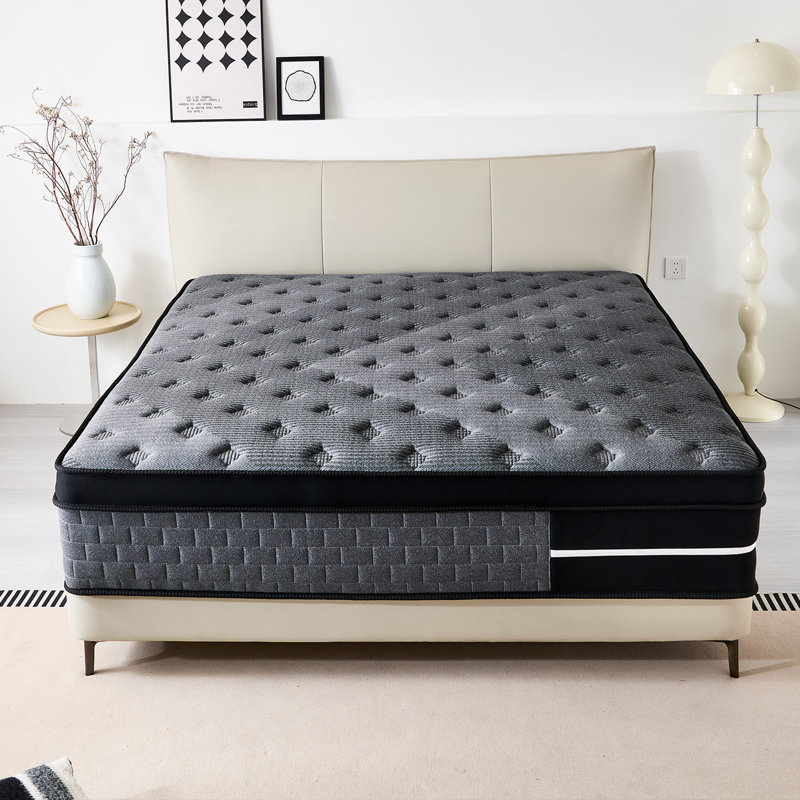 Luxury Medium Hybrid Innerspring Mattress In A Box, Individual Pocket Springs &  High-Density Foam For Motion Isolation & Deep Sleep