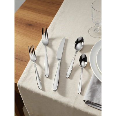Ensemble de couverts 65 pièces en acier inoxydable, qualité 18/10, service pour 12 avec assortiment complet d'ustensiles