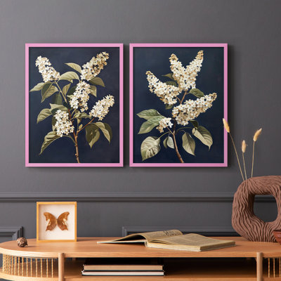 FLORAL Series CLIV-Premium Framed Print -Ready to Hang - No Nails Required - No Nails Required