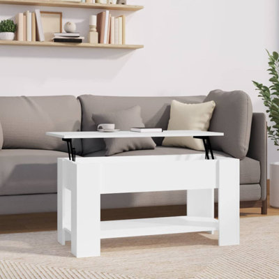 Huso Lift Top Four Leg Coffee Table with Storage