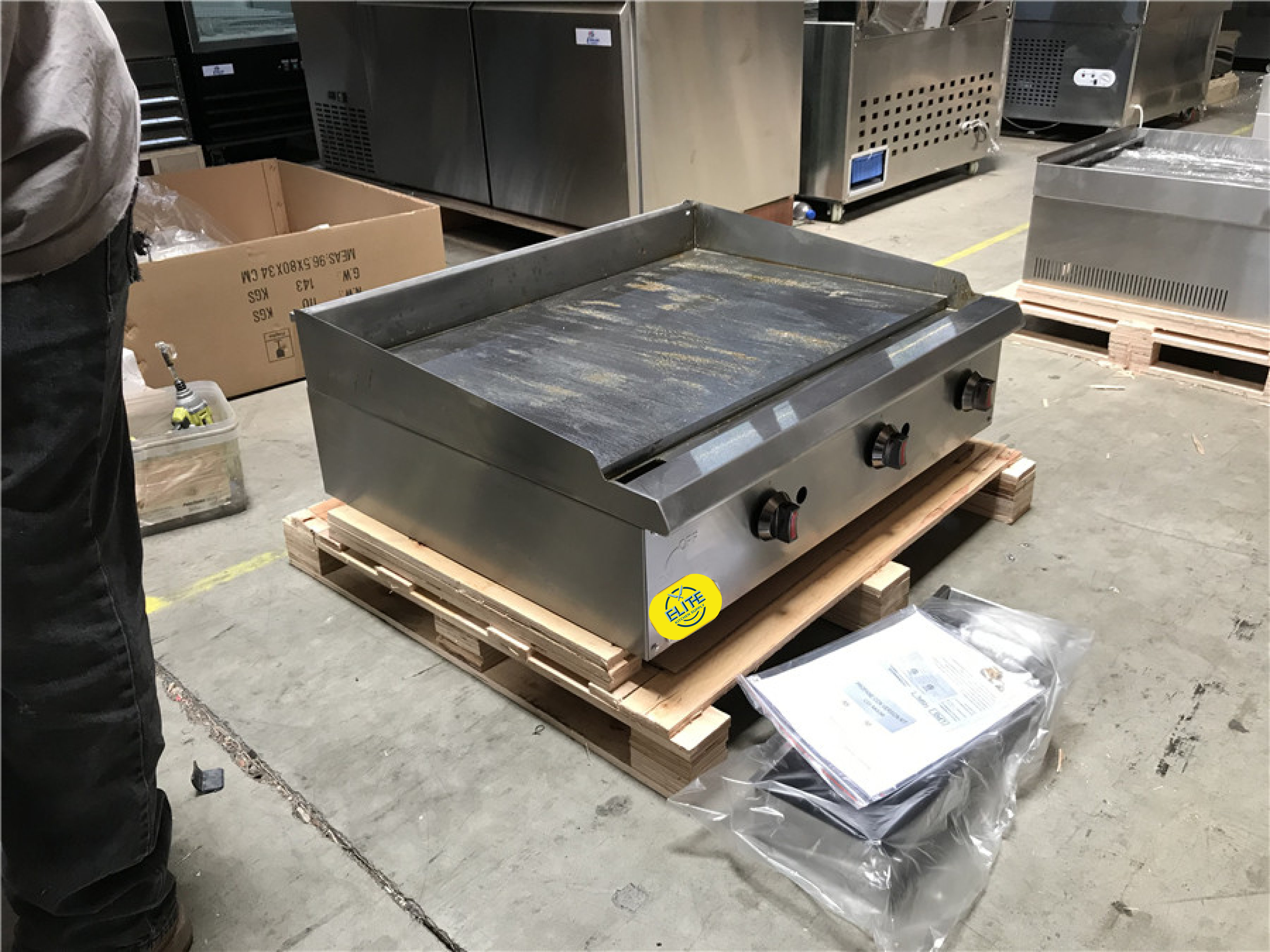Elite Kitchen Supply 36 in. Natural Gas Commercial Manual Countertop ...