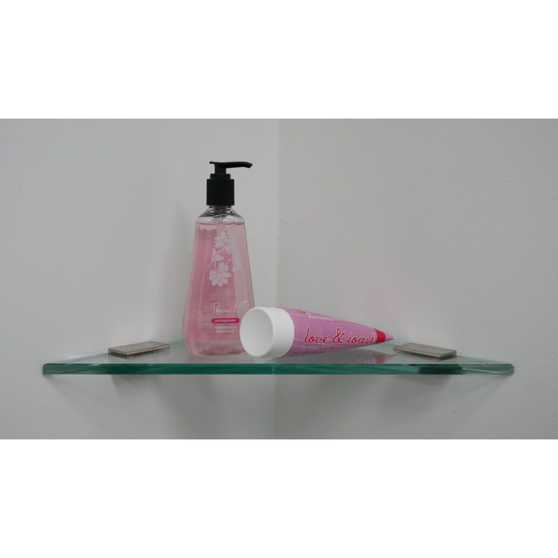 Tablette de douche Fuchs, Nickel brossé, 10 po