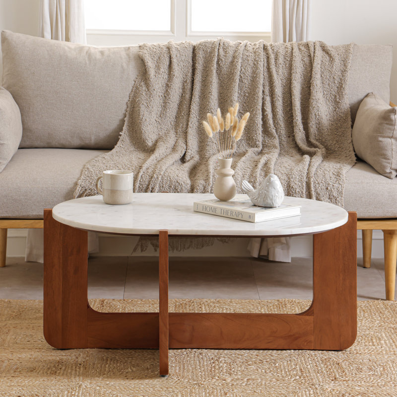 Table basse Alden, Marron clair