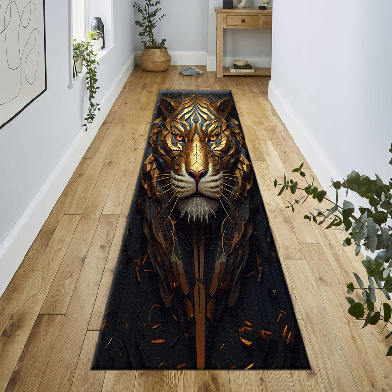 Chic Non Woven Soft Type Printed Rug with Intricate Floral Design for a Stylish Addition to Your Indoor Spaces