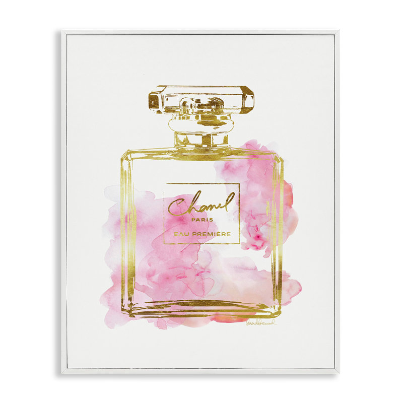 «Perfume Bottle», impression, Giclée encadrée blanc bord de mer, H 30 po x l 24 po