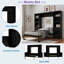Lit escamotable en bois avec tablettes et armoires de rangement