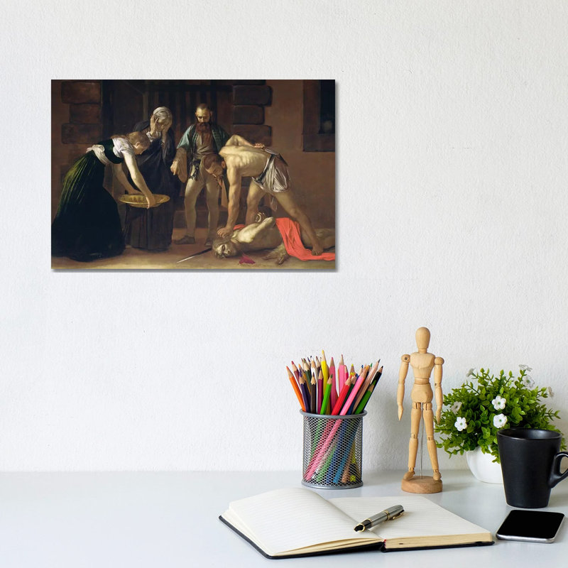 The Decapitation of St. John the Baptist, 1608 1 Piece Wrapped Canvas Painting, 20.32 cm H x 30.48 cm W