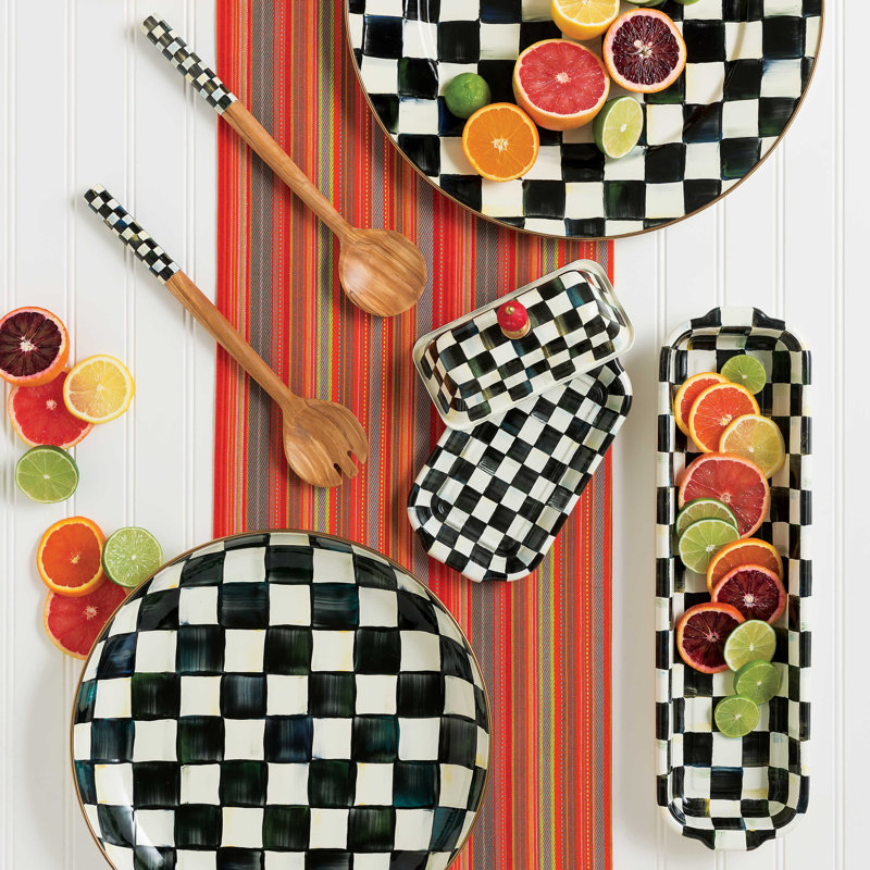 Baguette Tray, Black/White