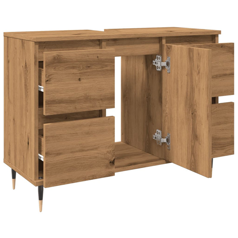 Leonville Bathroom Cabinet, Artisian Oak
