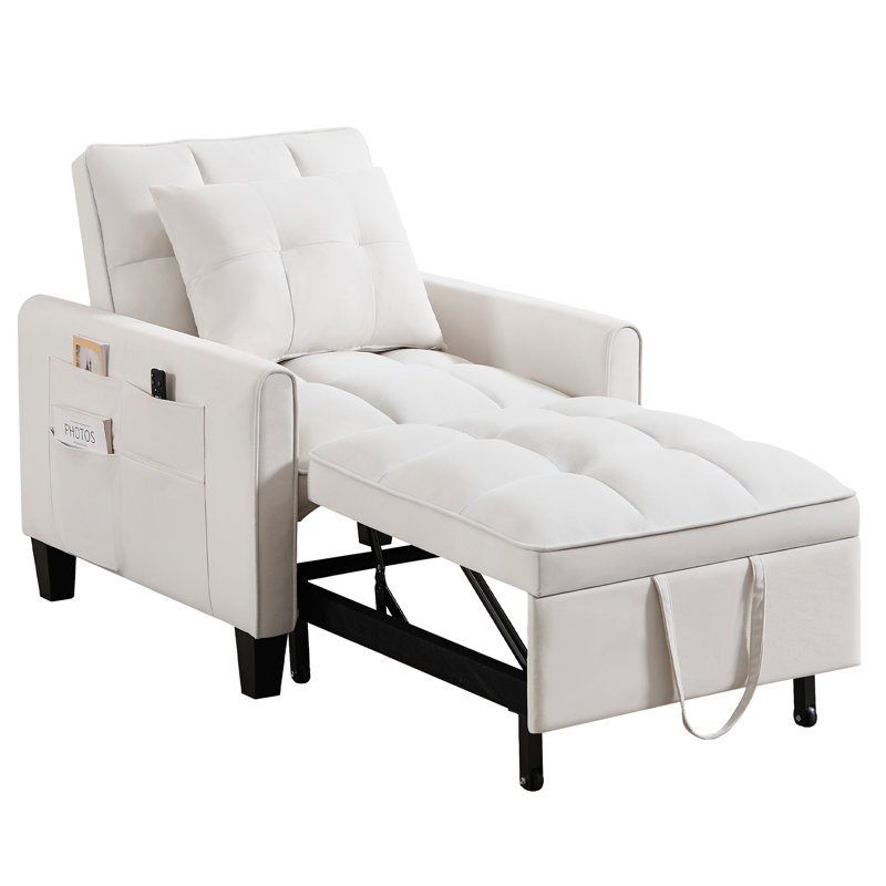 Fauteuil-lit rembourré 31,7 po, Beige