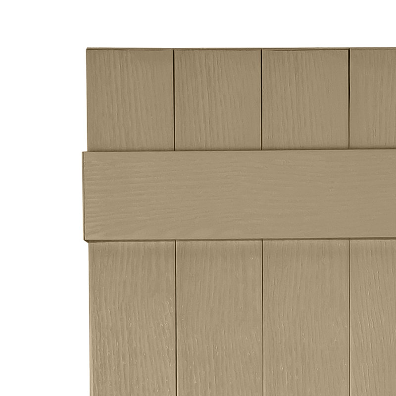 Persiennes personnalisées à 4 planches fermées, 41", Argile à poterie
