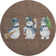 Premium Machine Washable Ingrassellino AMF1826 Happy Snowmen Holiday Rug