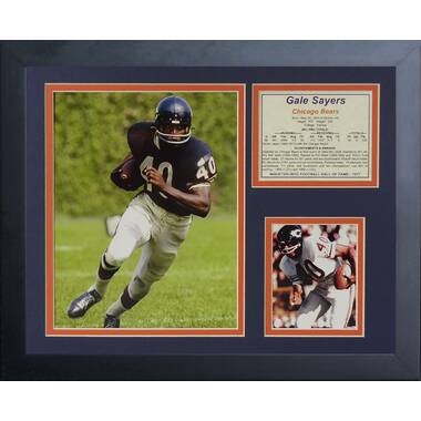 'Brian Urlacher Chicago Bears' Oil Painting Print on Wrapped Canvas East Urban Home Size: 32 H x 24 W