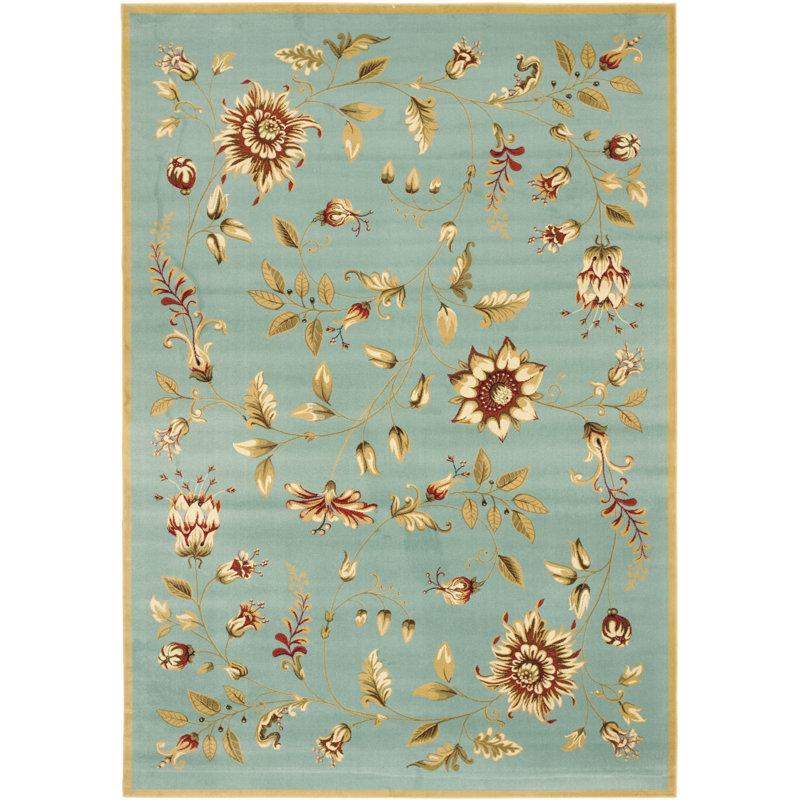 Carolane Performance Floral Rug, Rectangle 3'3" x 5'3"