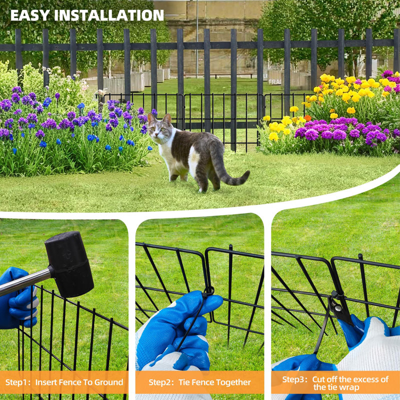 Paquet de 25 barrières pour animaux de jardin - espacement de 1,65 po