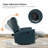 Chikako Genuine Leather Swivel Rocker Manual Recliner-70690534