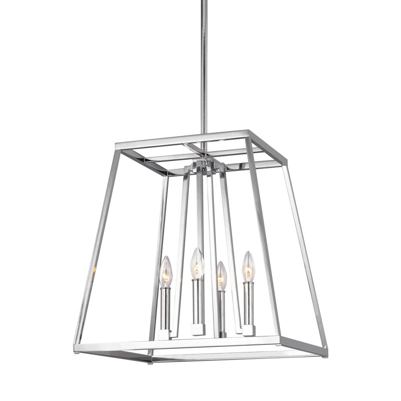 Conant 4 - Light Pendant, 18" H x 13" W x 13" D, Chrome