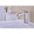 Waterfall Spout Bathroom Faucet With Single Handle And Pop - Up Drain For Overflow Sinks, Rust Finish, Simple Installation Kit Provided Sink Outlet, Adjustment, Overflow, Brushed Nickel, Gentle Effect-125364454
