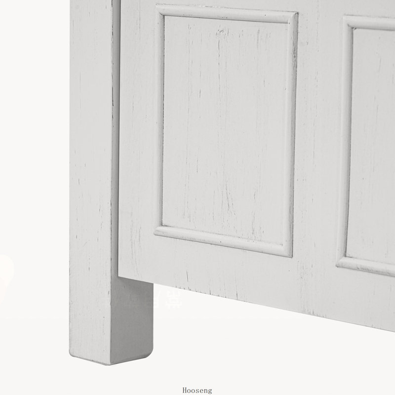 Organisateur de meuble-lavabo blanc antique 36 po avec lavabo en céramique et armoire de rangement