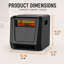 DEXSO 5118 BTU Electric High Efficiency Compact Space Heater