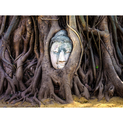Mindful Buddha Wrapped Canvas Wall Décor