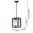 Cairns 1 - Light Lantern Rectangle Pendant with Wrought Iron Accents