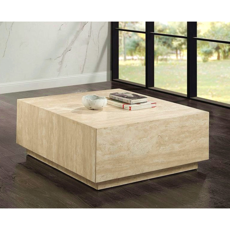 Deon Beige Travertine Coffee Table