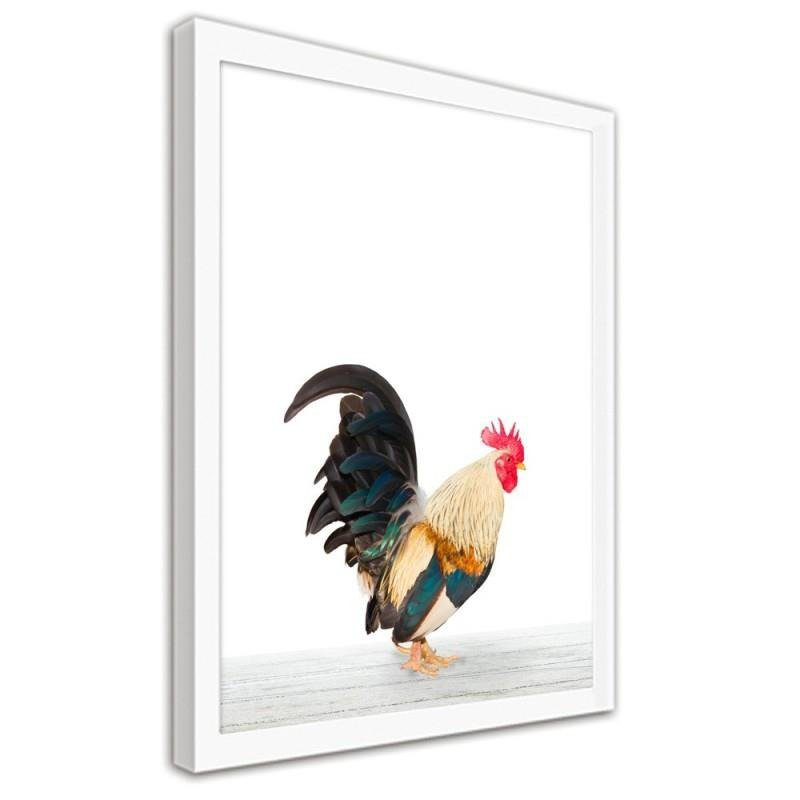 Gerahmter Fotodruck Rooster 2