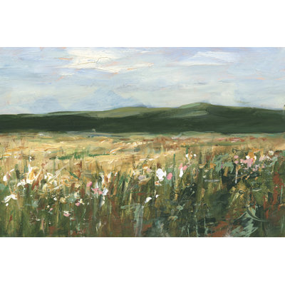 Pastel Wildflower Field I by Ethan Harper - Wrapped Canvas Print