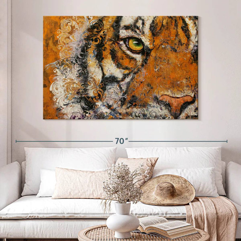 Brampt Royal Tiger Eye, 34" H x 51" W