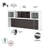 Magomed Piece Standing Desk Office Set-570746471