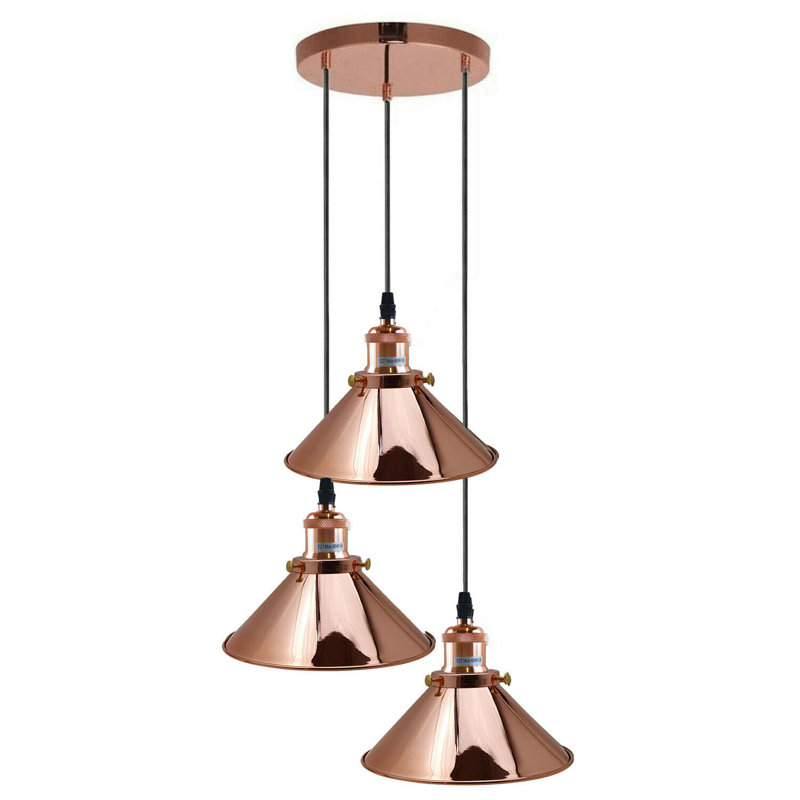 Comanche 3 - Light Cluster Pendant, Rose Gold