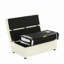 Lit simple escamotable avec repose-pieds et matelas, lit d'invité convertible, blanc