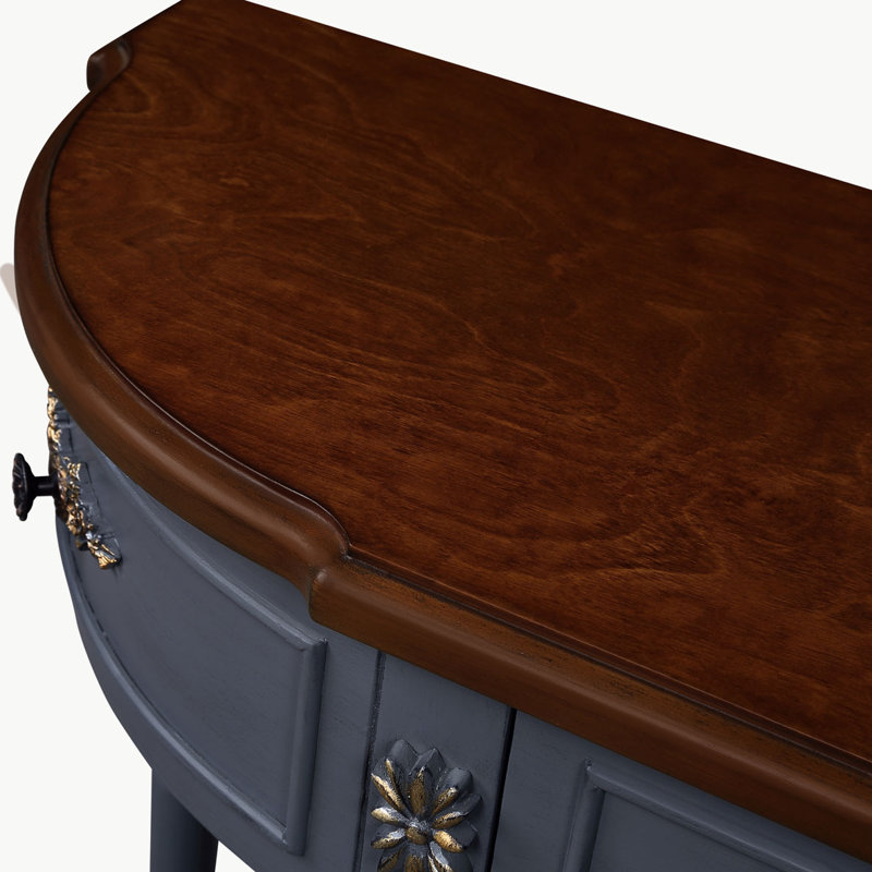 Console / canapé Driscilla, Bleu gris incorrect