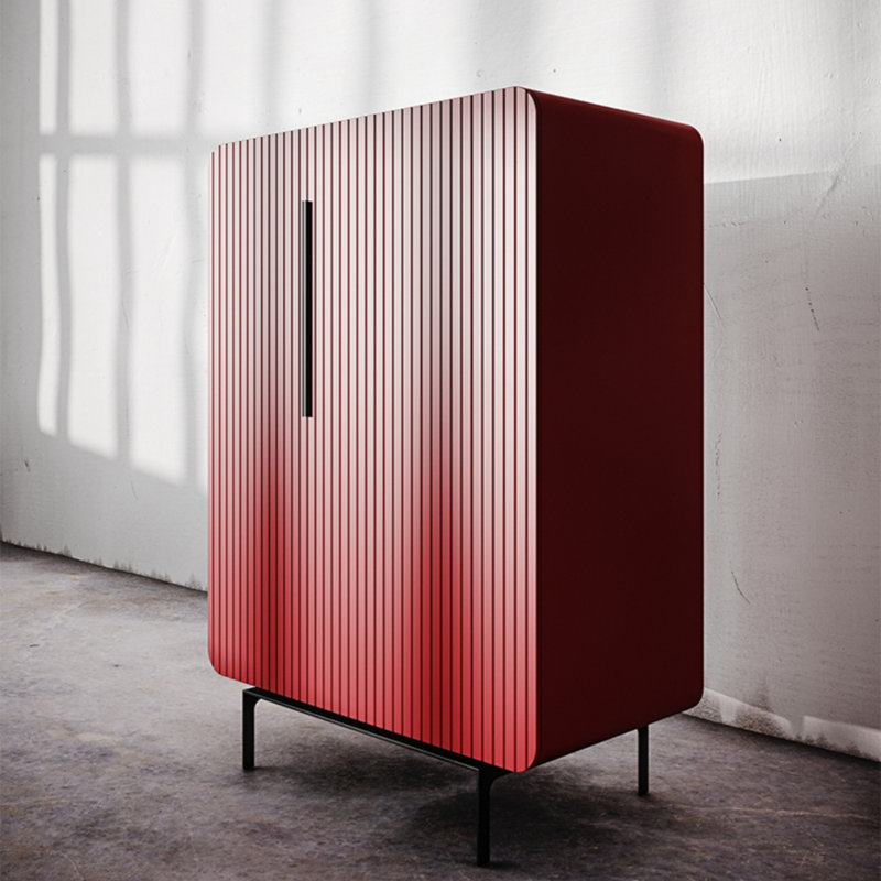 Buffet Simple Light Luxury, Rouge
