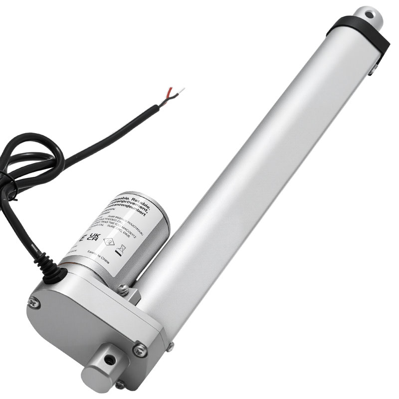 12V Linear Actuator, 9.84 Inch Stroke 0.6"/s High-Speed Linear Motion Actuator, 225lbs/1000N with IP54 Protection & Mounting Bracket for Lift Desk, Recliner Chairs, Window Door Opener