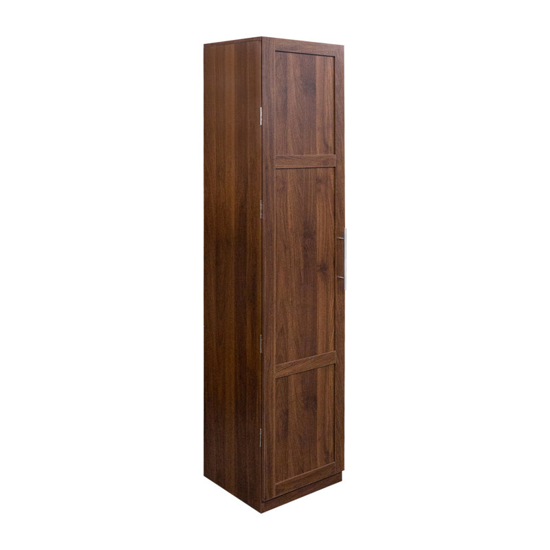 Armoire de cuisine, buffet autoportant en noyer avec portes et tablettes, armoire de rangement pour cuisine, salon et salle à manger