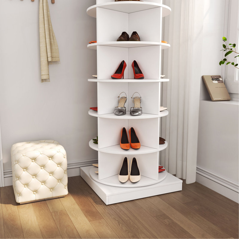 Armoire à chaussures 360 360 °, Blanc