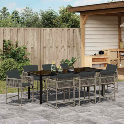 Eliezel 8 - Person Patio Dining Set with Rectangular Table