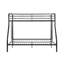 Lit superposé simple au dessus d'un lit double, aucun sommier nécessaire, grand rangement sous le lit, assemblage facile