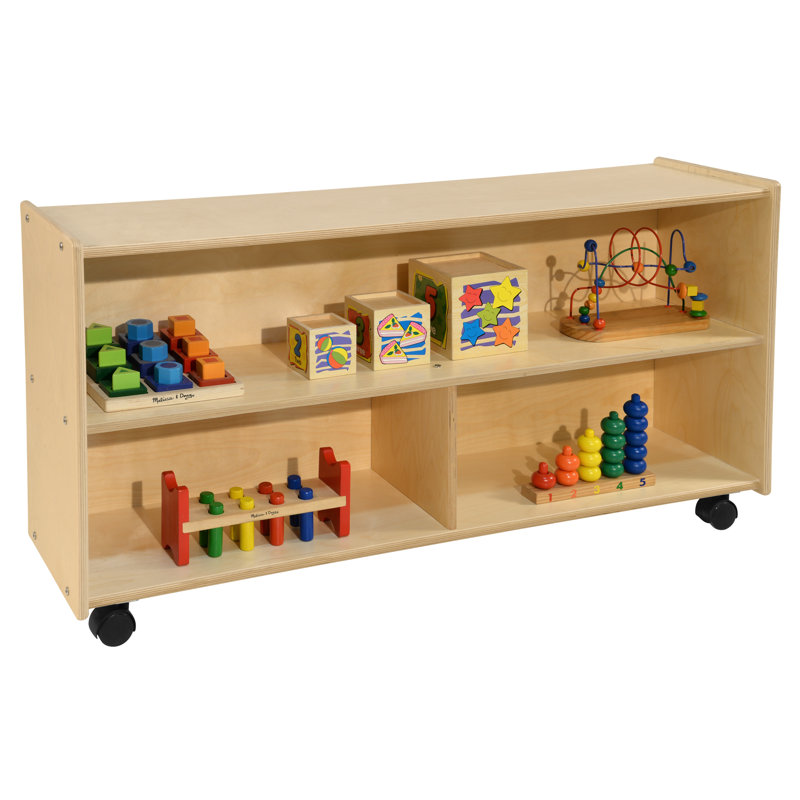 Unité de rangement simple polyvalente Contender, H 21 po, Assemblé avec roulettes