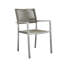  Ensemble repas d'extérieur 7 pièces avec table rectangulaire extensible Pangea Home Bella - Mobilier d'extérieur moderne avec chaises en corde à séchage rapide et plateau en verre trempé-1817232919