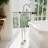 DreamLine Caribbean 40 in. x 8 in. Freestanding Tub Faucet with Handshower-108296558