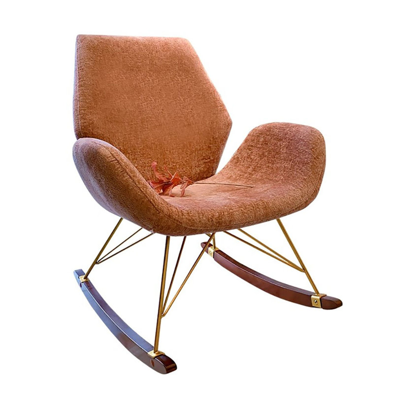 Chaise berçante moderne en bois massif Nordic