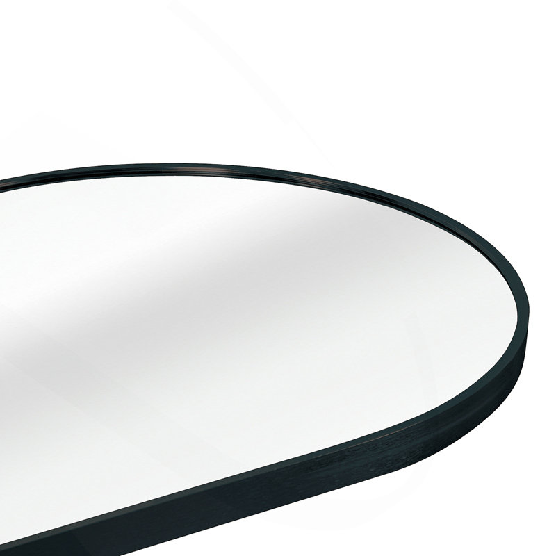 63 x 20IN Pill Shaped Full Lenghth Mirror or Bathroom mirror, Black