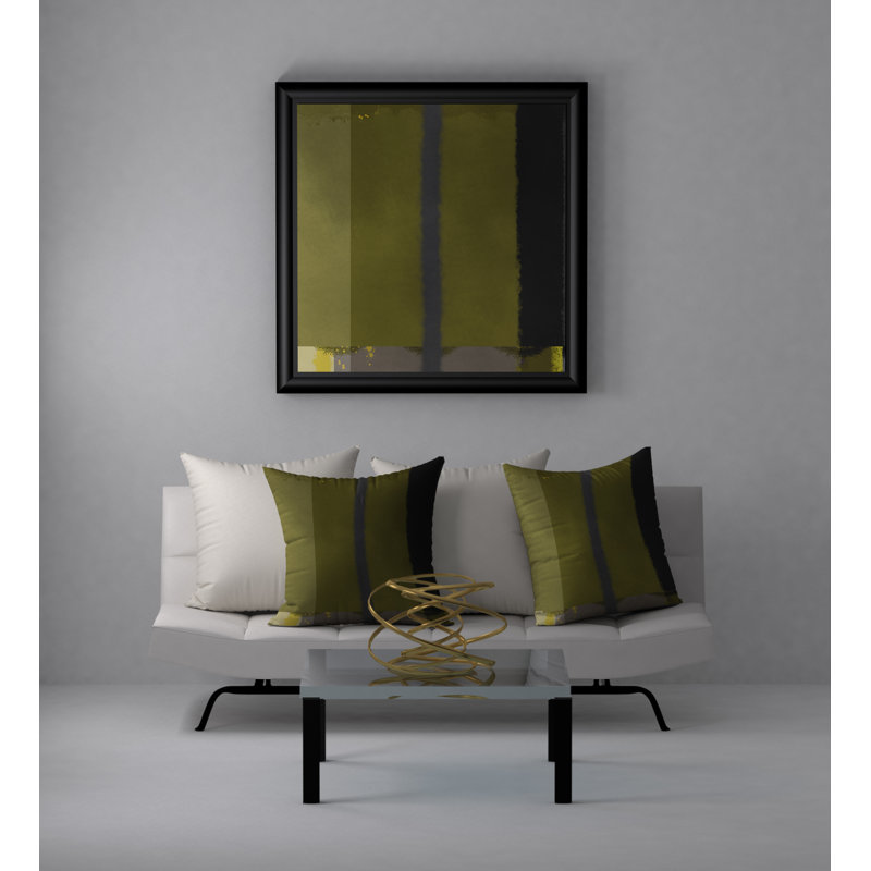 Abstract Throw Pillow, 18" H x 18" W