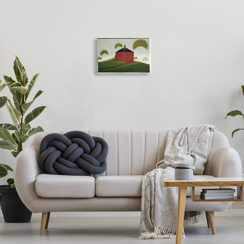 «Round Barn in Pasture», art mural, par Warren Kimble, H 10 po x l 15 po