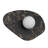 Tenere LED Wall Sconce or Flush Mount with Natural Marble, Etched Opal Glass Globe, 3-CCT Selectable, Dimmable, Wet Rated-923159322