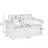Loveseats With Pull-Out Bed And Side Pocket-1844168078